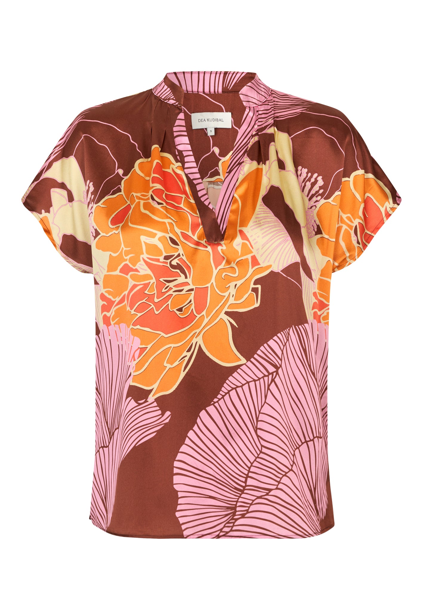 MelitaDEA-Blouse with stand collar - Alepidia