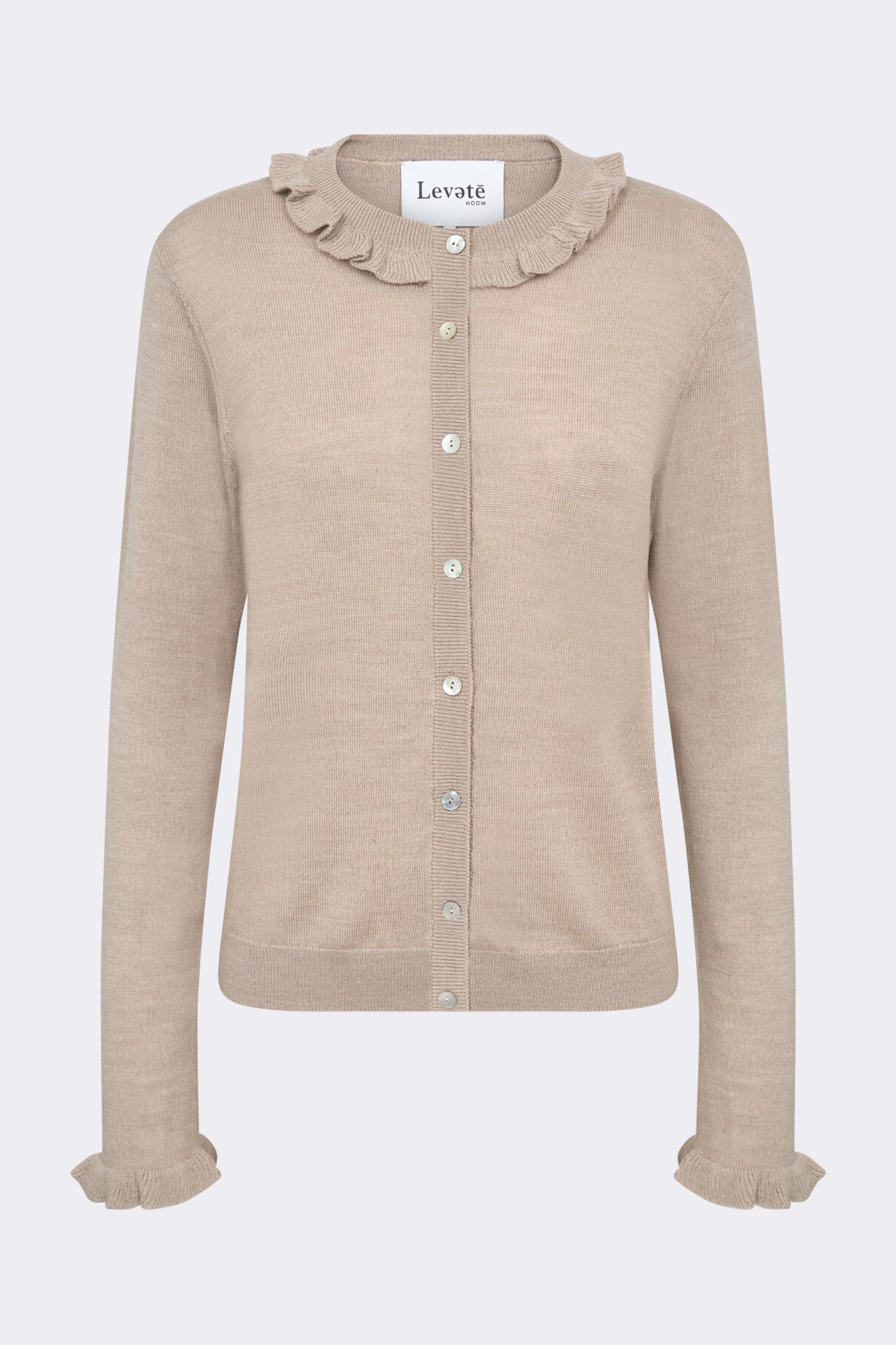 Leveté Room - LR-ISMAILA 14 Cardigan - Lys brun