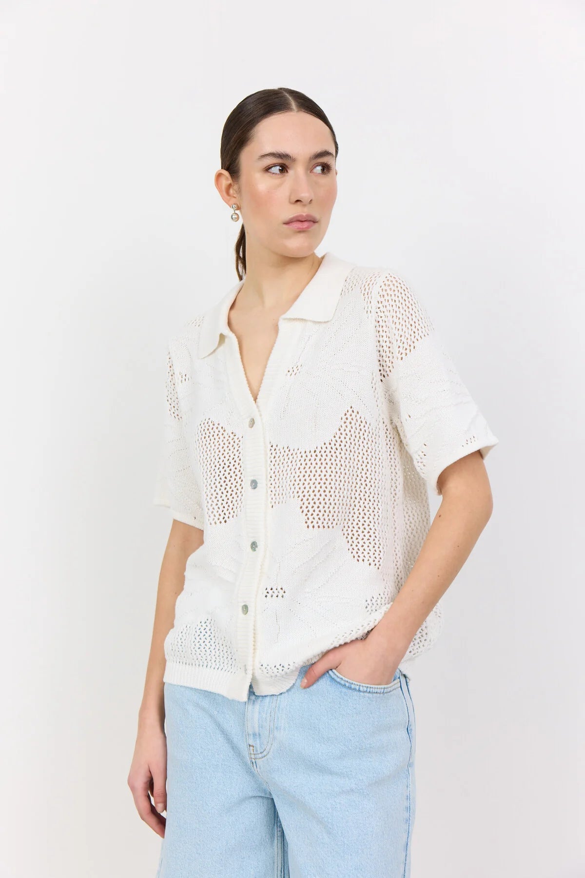 LR-LIAN 1 - Skjorte - Off white