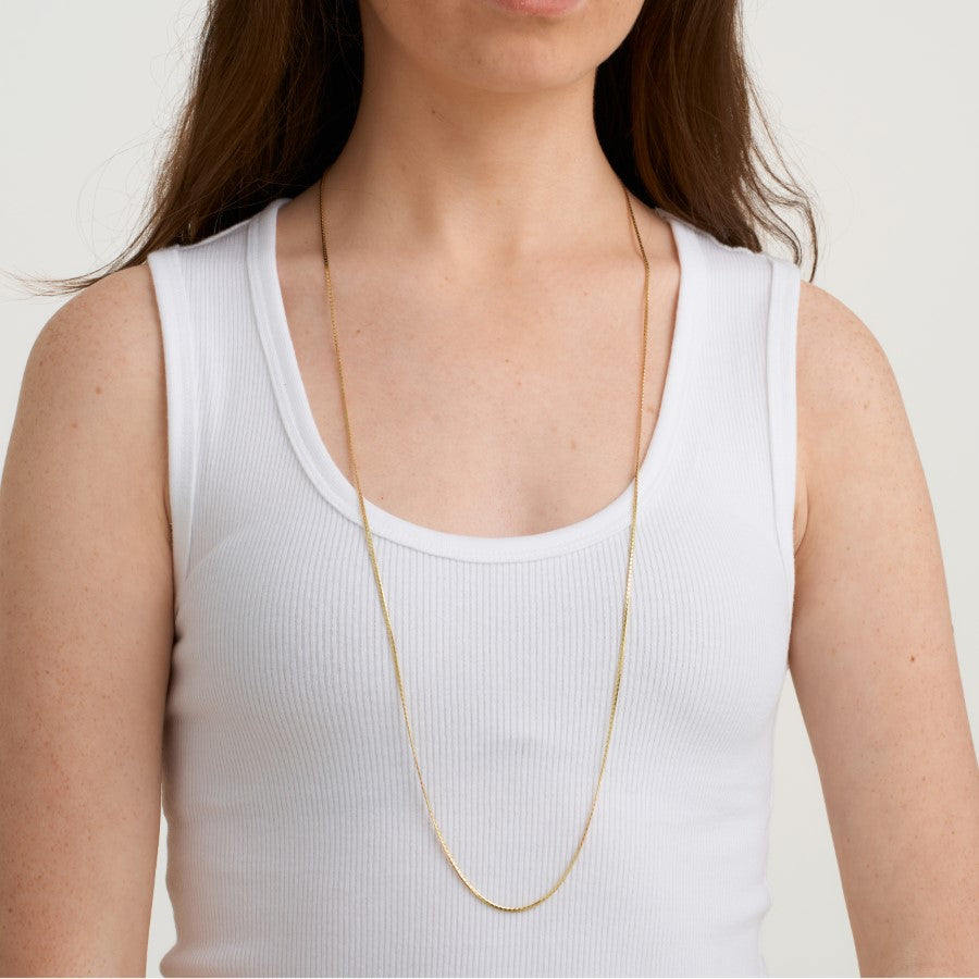 Lang snake chain halskæde
