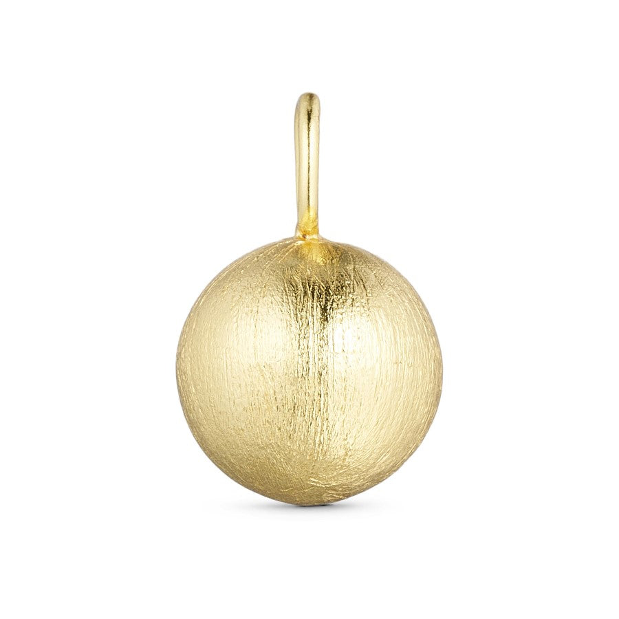 Pure By Nat - Large ball pendant - 12 mm guldbelagt