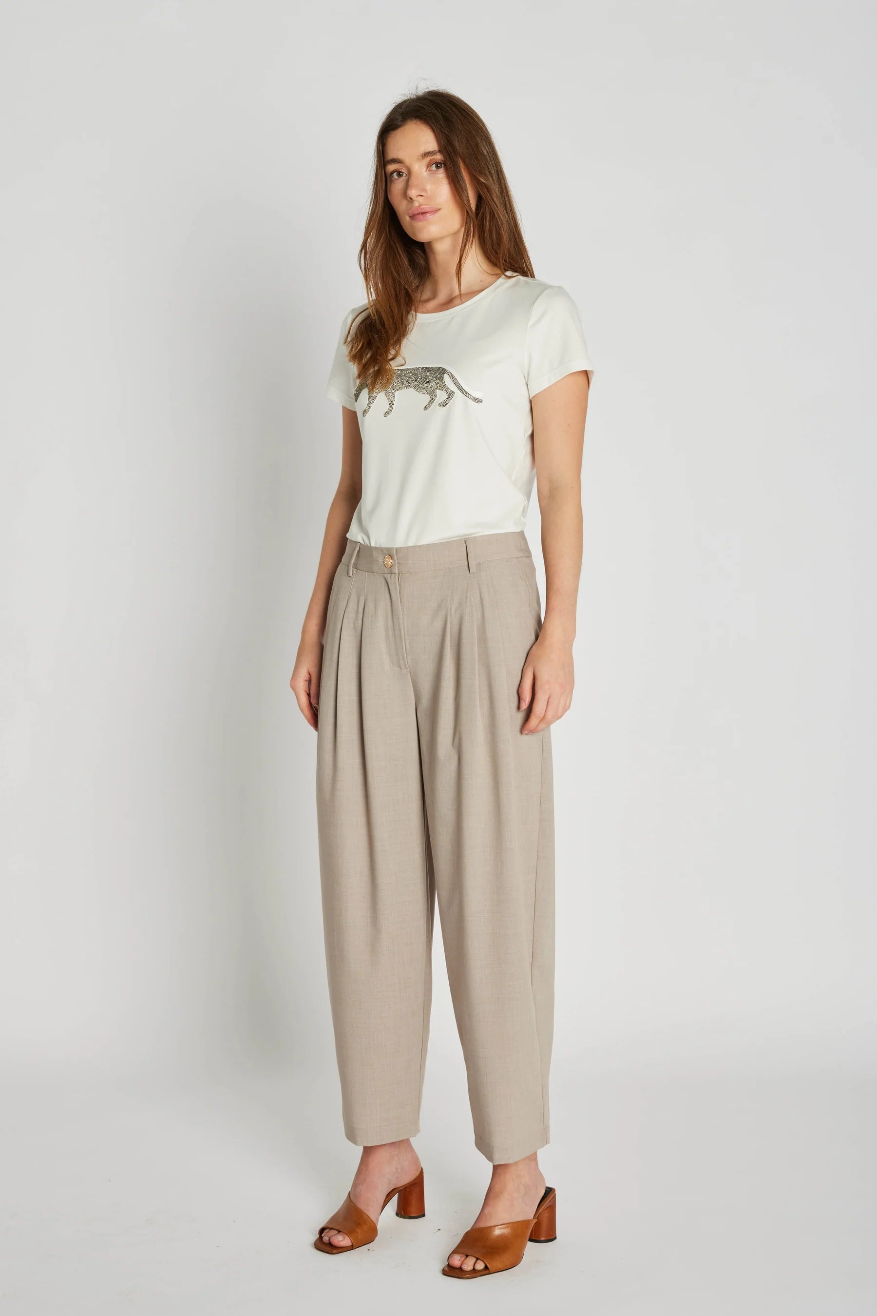Ashke bukser - Beige melange