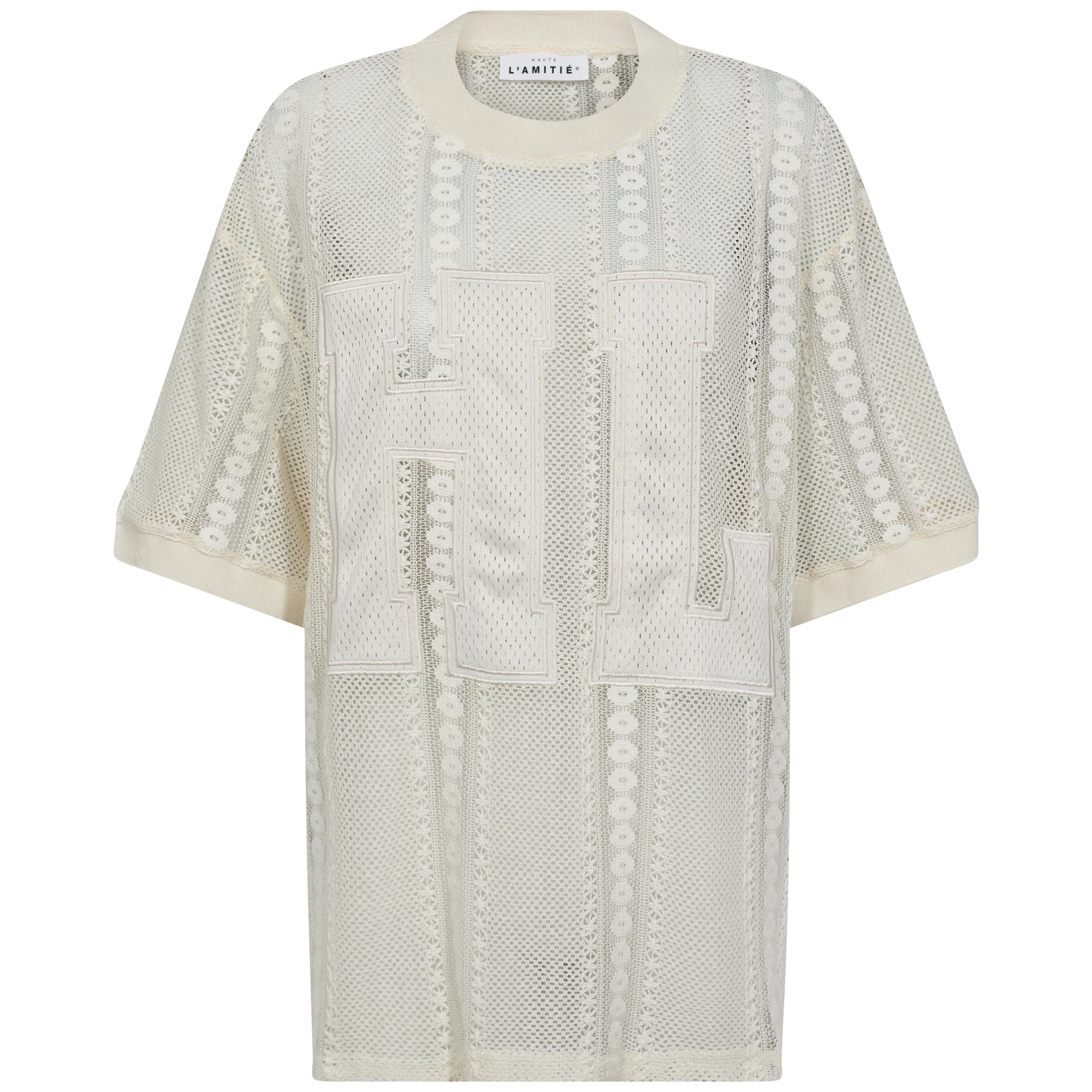 Rough Lace T-shirt - Off White