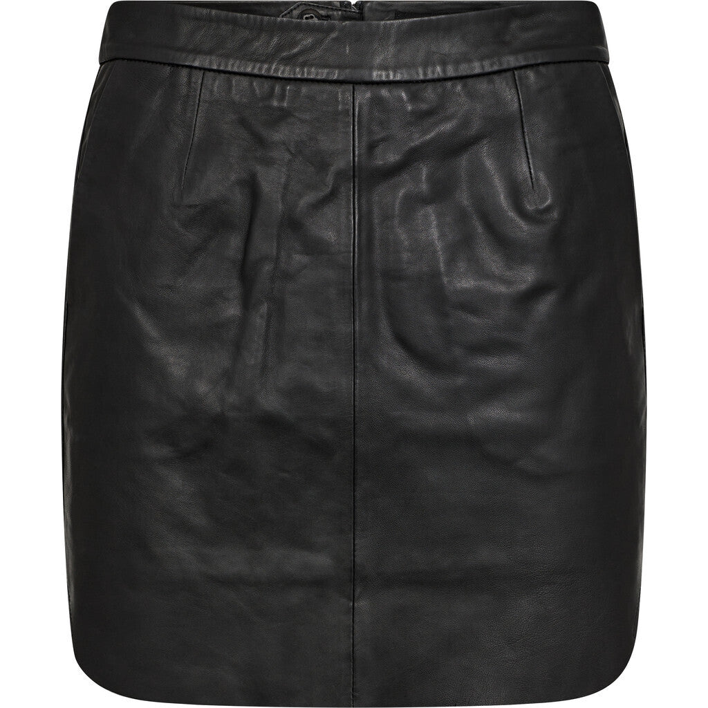 IVY-Kylie Leather Mini - Black