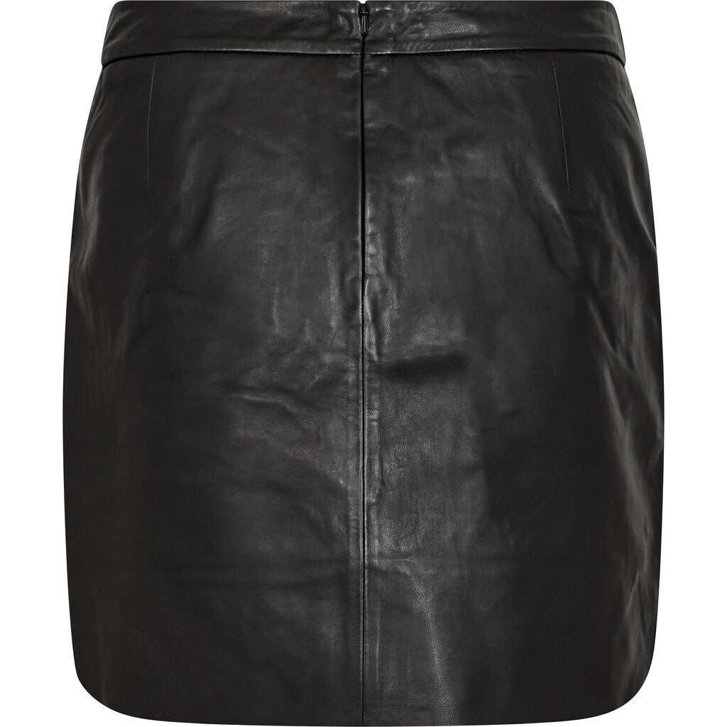 IVY-Kylie Leather Mini - Black