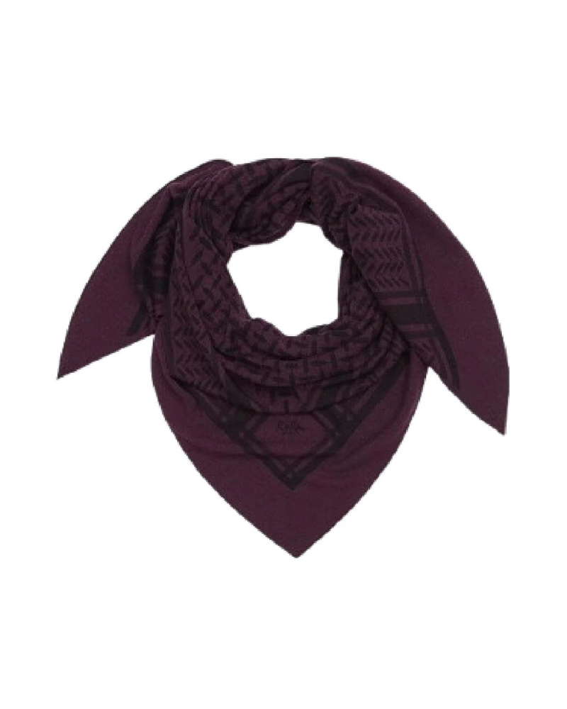Lala Berlin tørklæde - Triangle Trinity M cashmere mosto