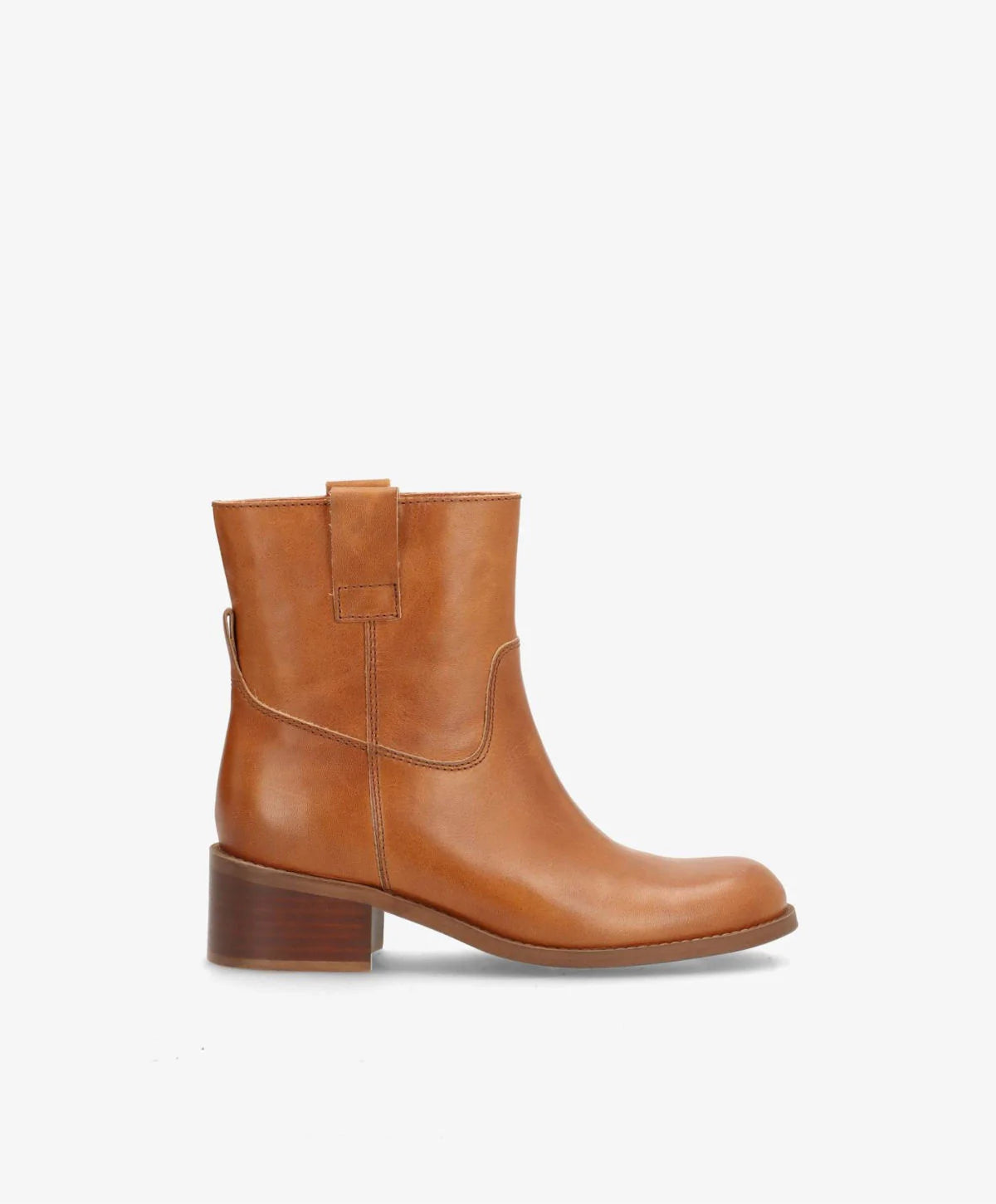 MARTINA LOW - Støvle Dame - Cognac