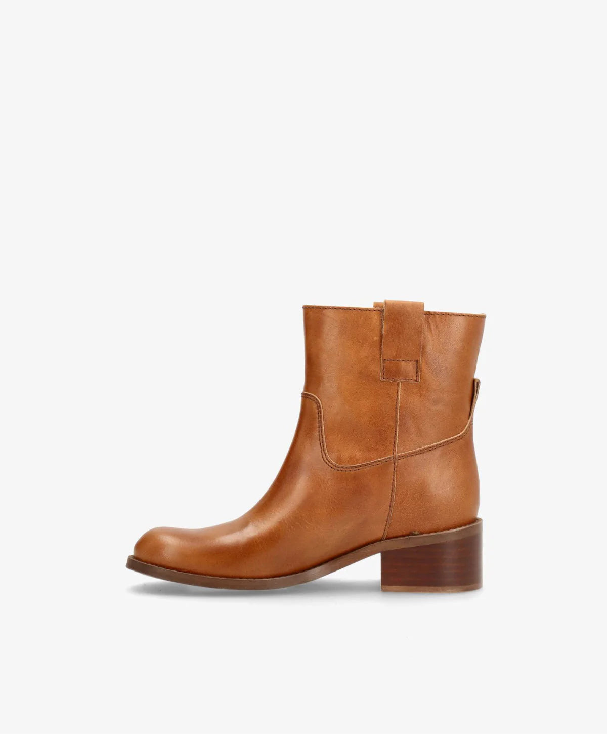 MARTINA LOW - Støvle Dame - Cognac