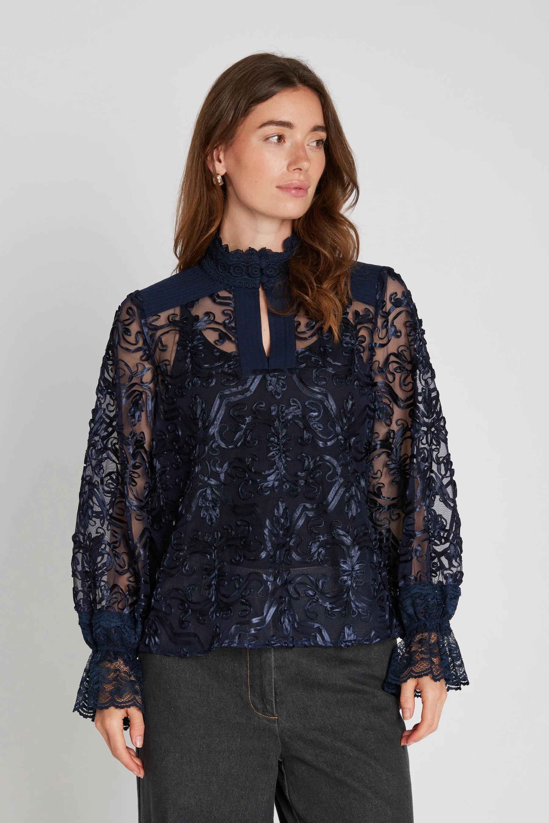 PBORoyal bluse - Navy