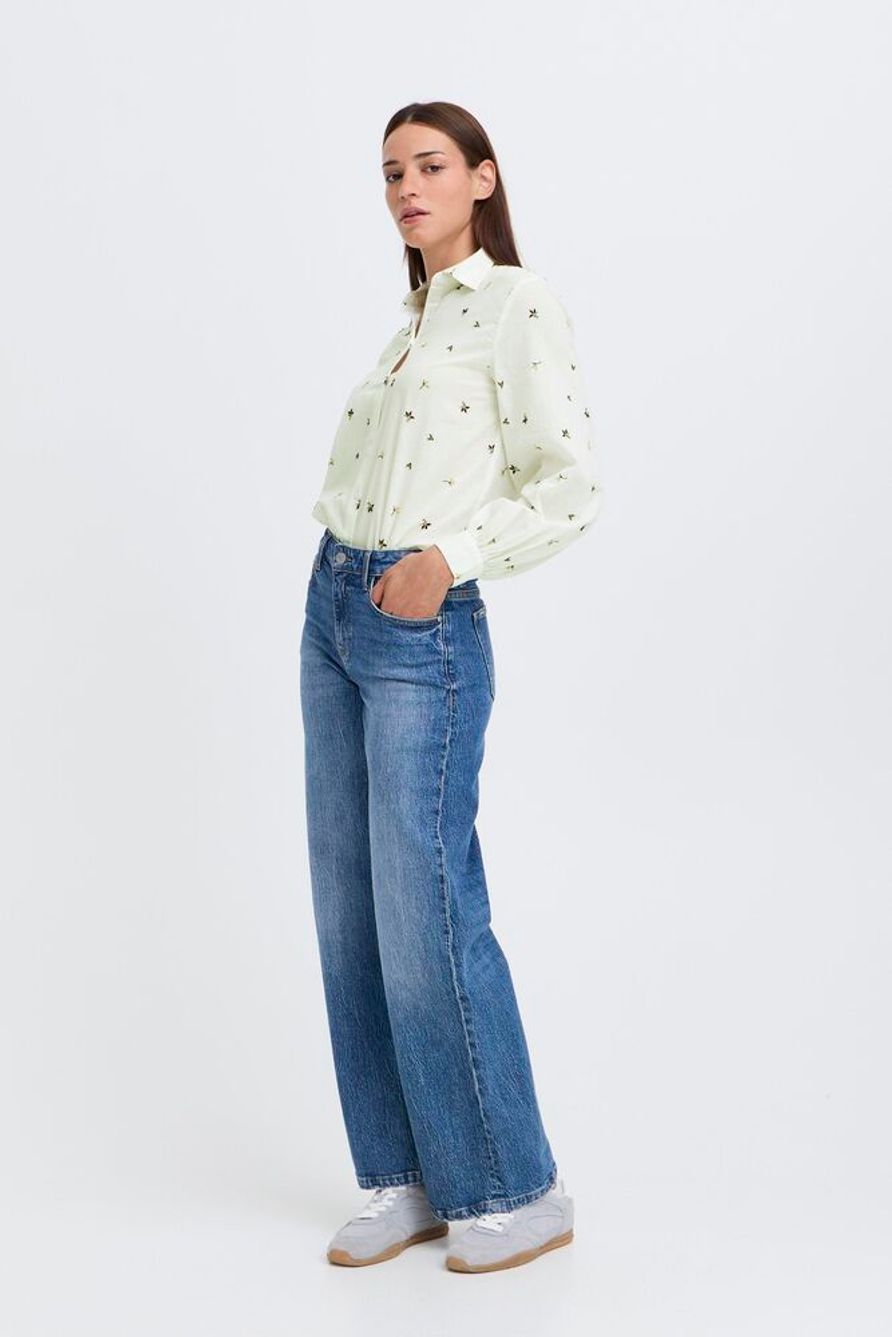 BYJADIS SHIRT - Multi Emb Flower