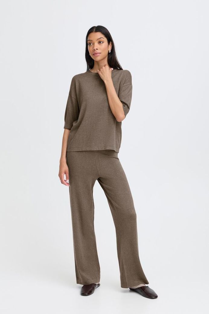 BYMMORLA TSHIRT - Walnut Melange