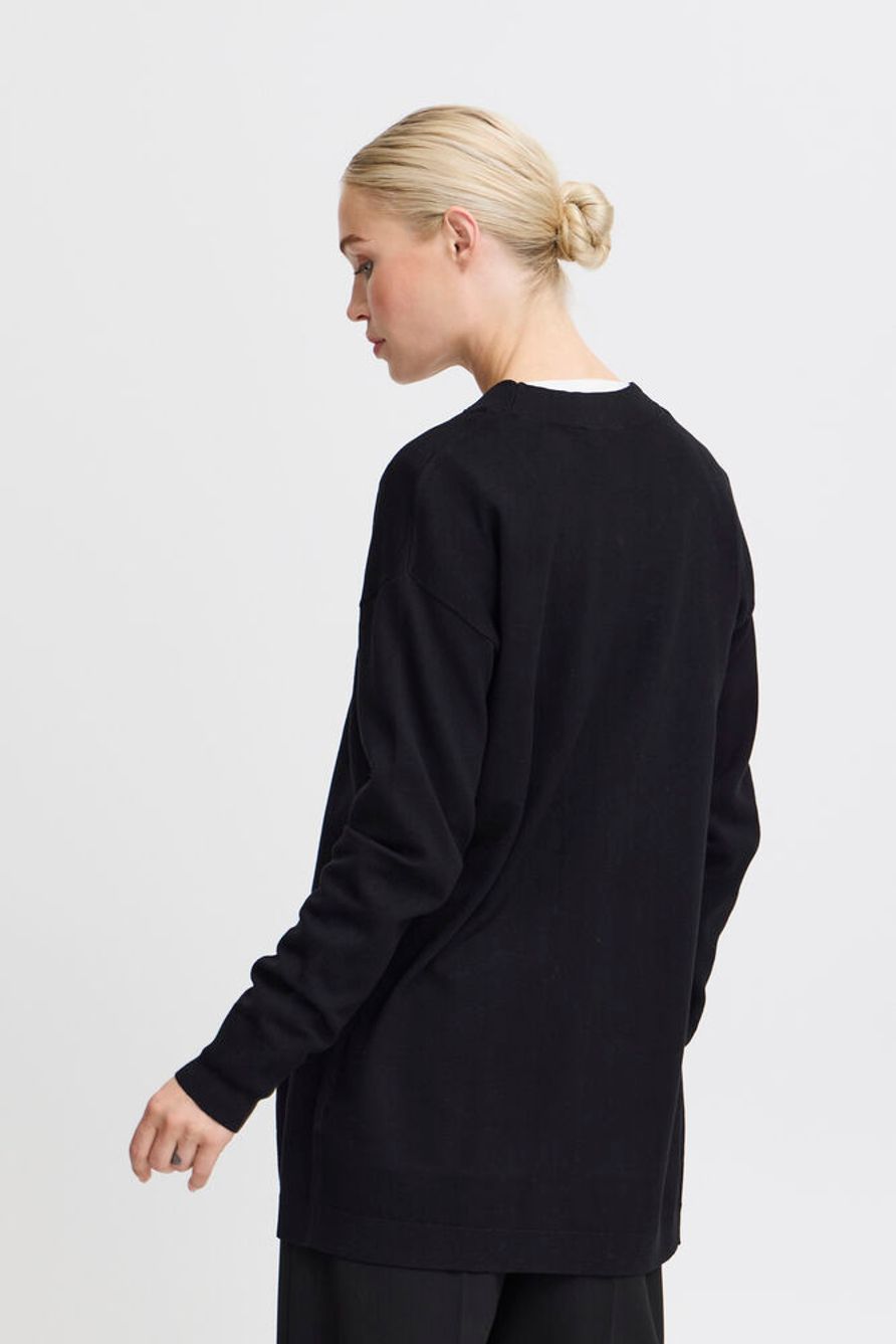 BYMMORLA LONG CARDIGAN - Black