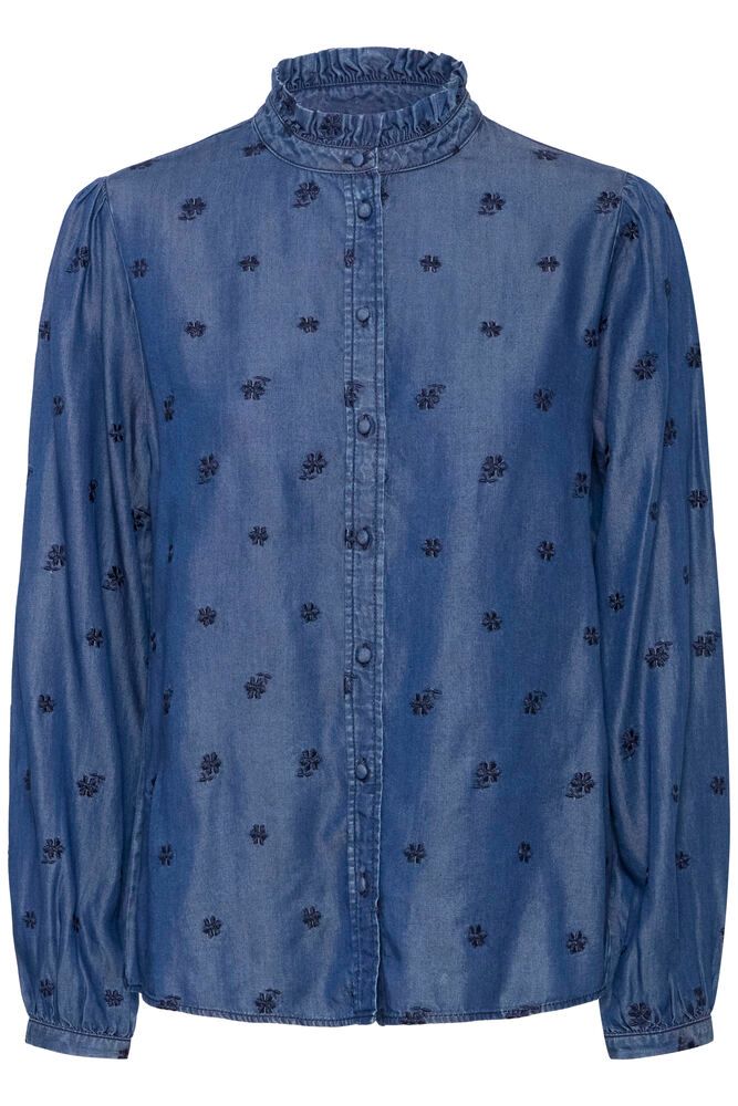 BYKOSMO EMB SHIRT - Dark Denim Flow