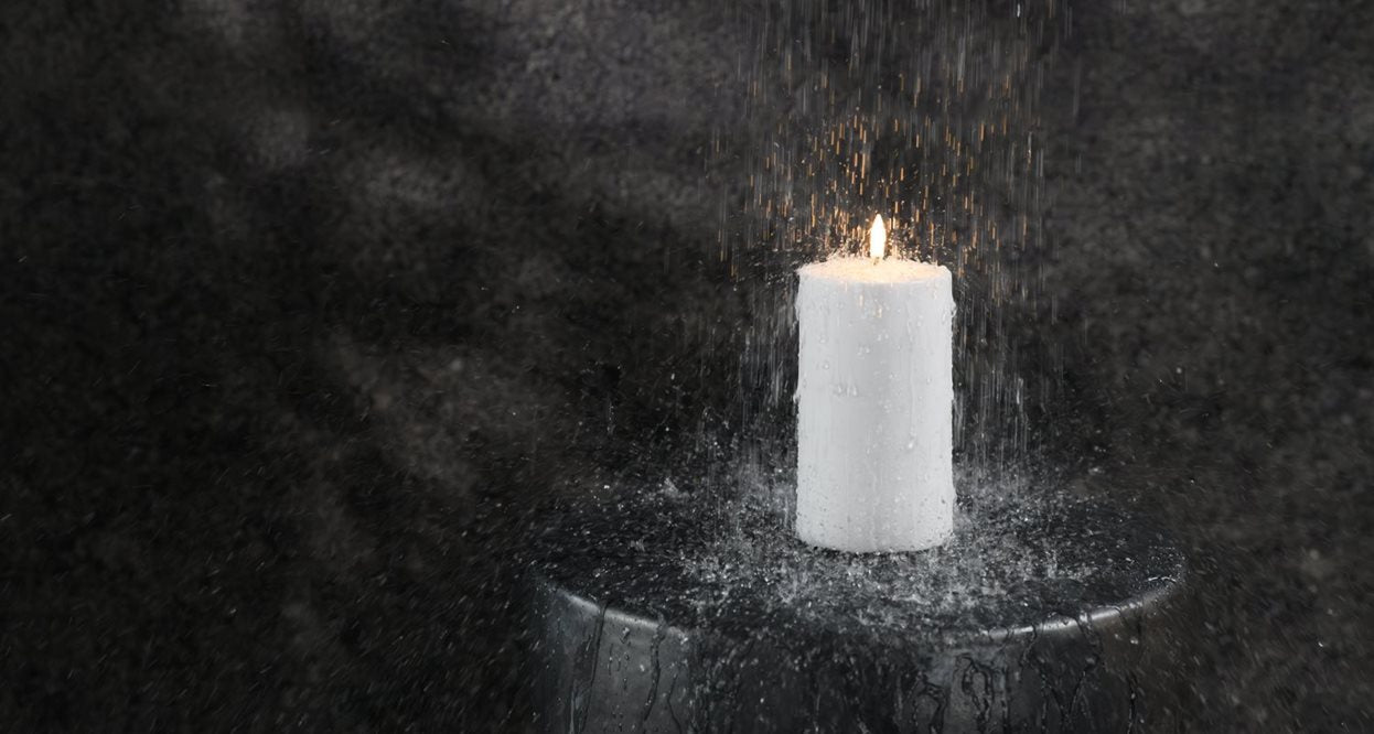 Outdoor Pillar Candle Smooth W8,4 x H15 cm
