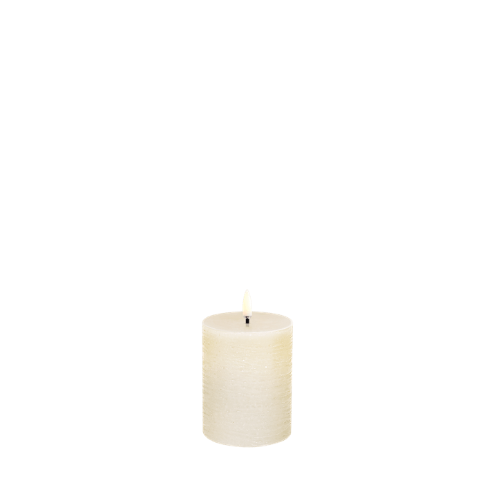 Uyuni - LED pillar candle 7,8x10cm - Vanilla, Rustic