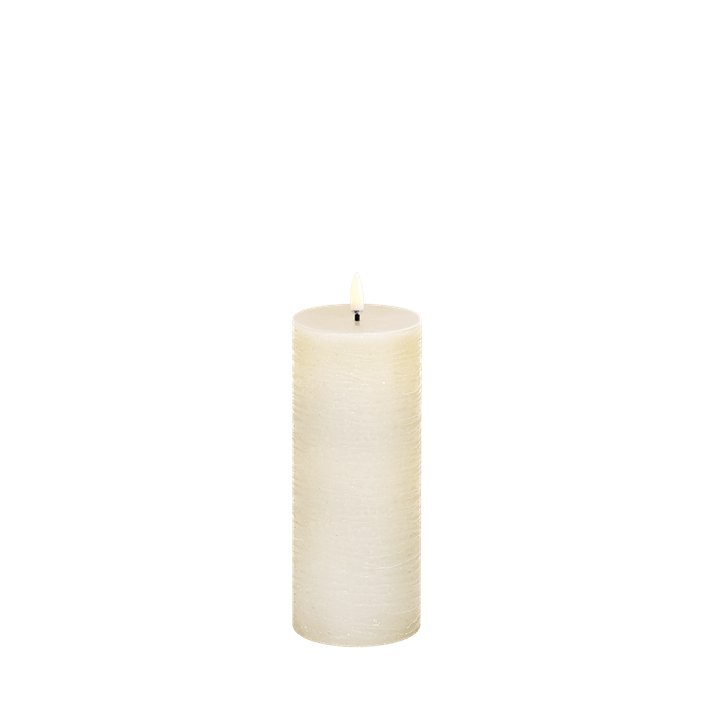LED Pillar Candle Rustic, Vanilla, 7,8 x 20 cm