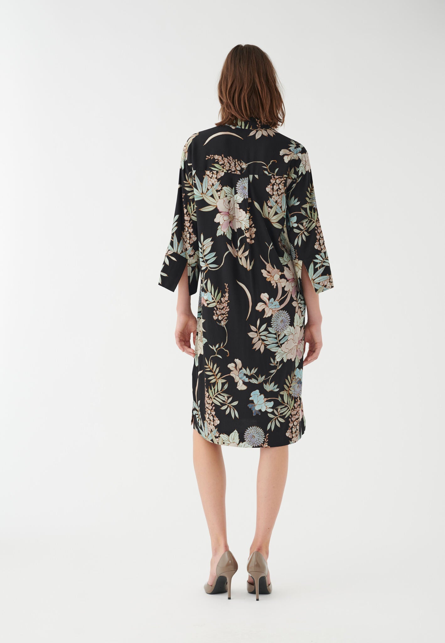 SIBELDEA EV-DRESS WITH WIDE SLEEVES