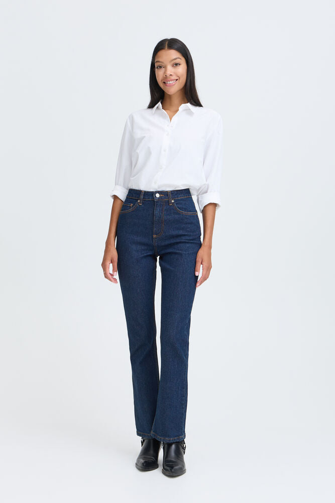 B.Young - BYKAJANE Bootcut Jeans - Dark Blue Denim