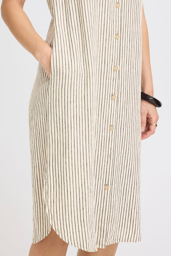B.Young - BYFALAKKA SS Shirt Dress - Rainy Day Stripe