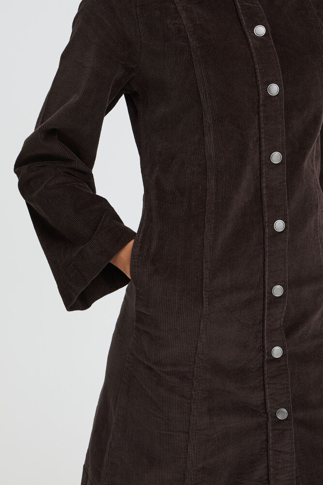 B. Young - BYDASIK Button Dress - Brown