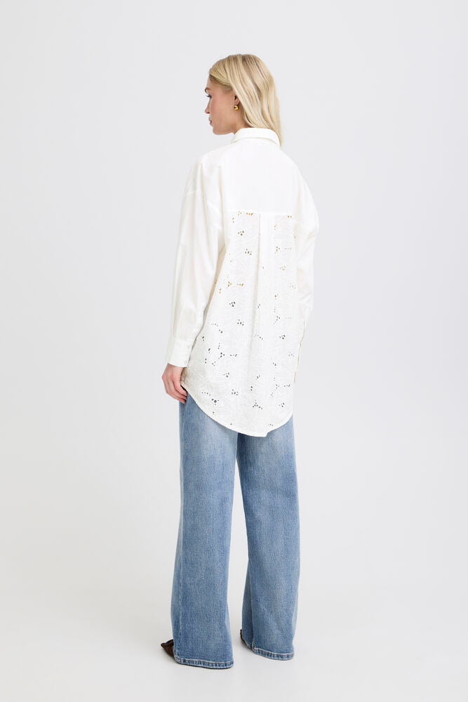 B.Young - BYJESSEL Long Shirt - White