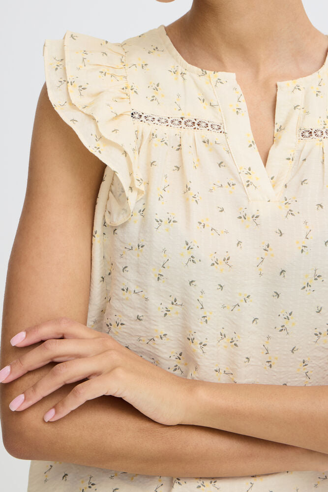 B.Young - BYHELOISE Blouse - Yellow Florals/Yellow