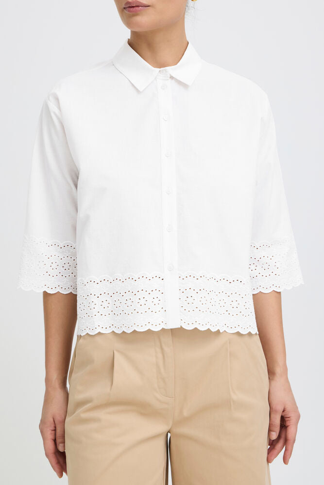B.Young - BYJIDITA Shirt - Optical White/White