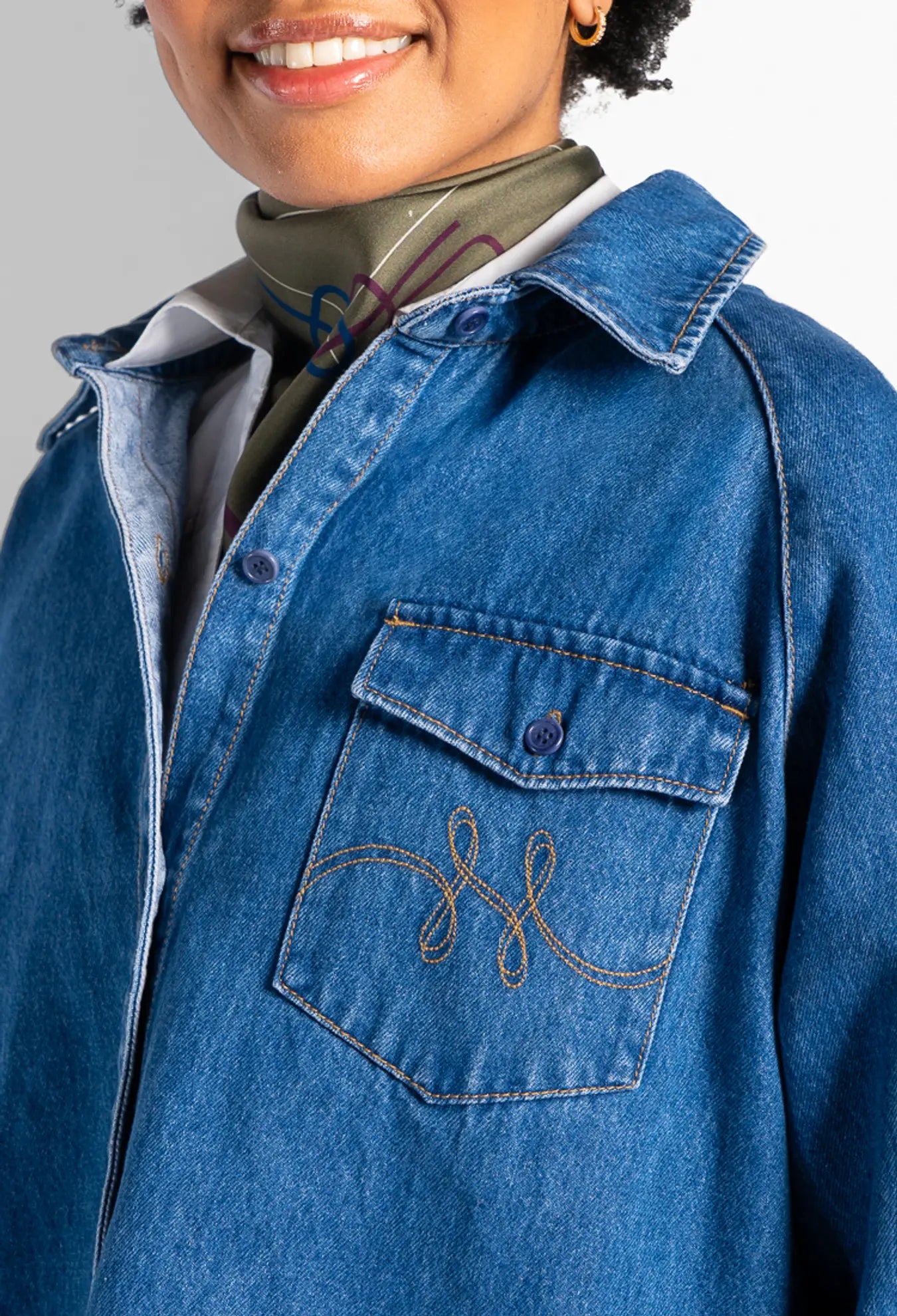 HÉST - Kylie Blue Shirt - Wash Denim
