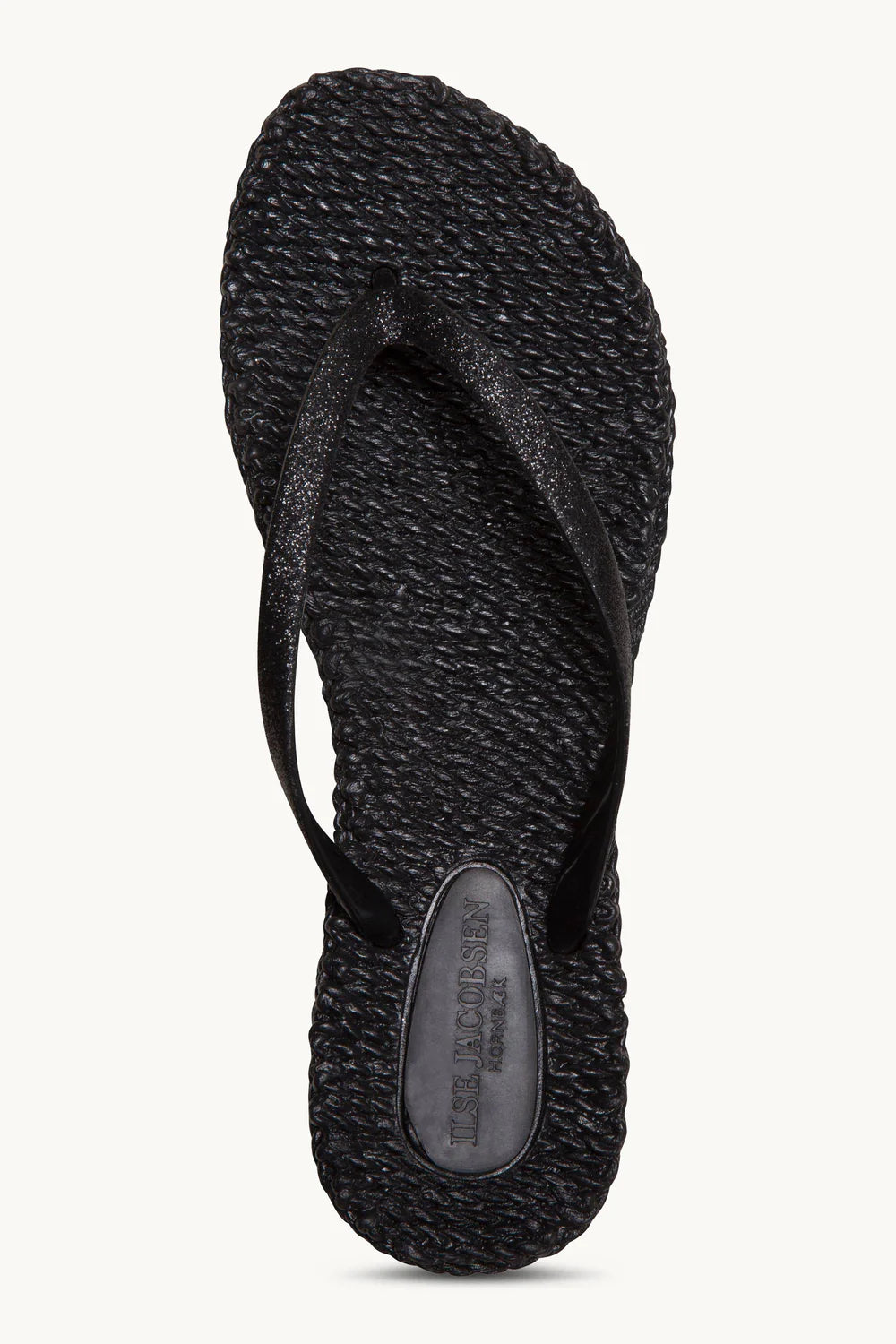 Ilse Jacobsen - Flip Flops with glitter - Black