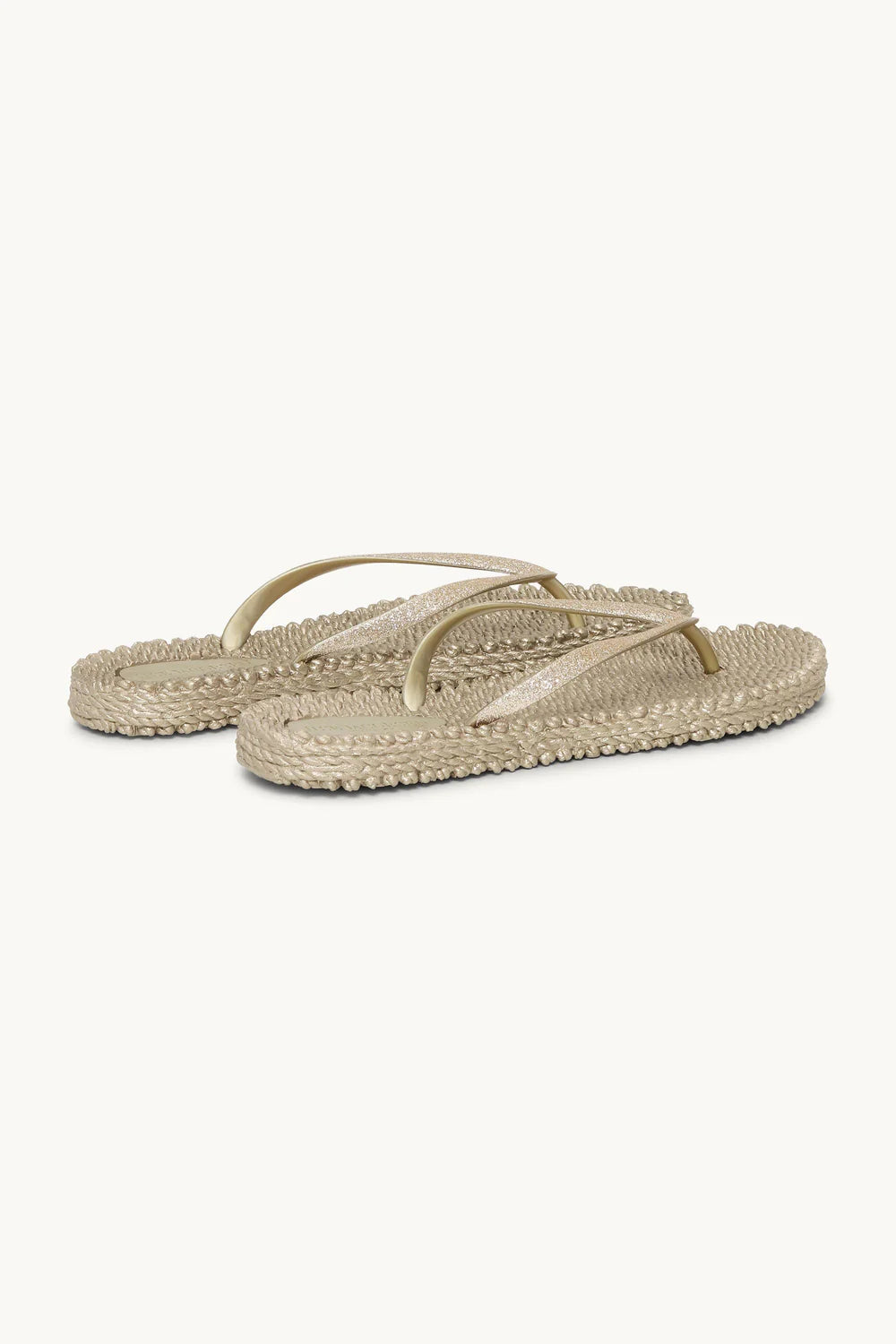 Ilse Jacobsen - Flip Flops with glitter - Platin