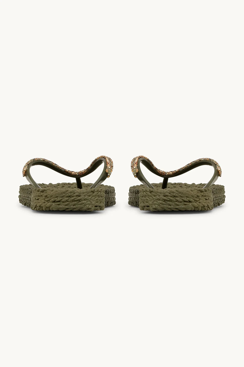 Ilse Jacobsen - Flip Flops with Rhinestones - Army