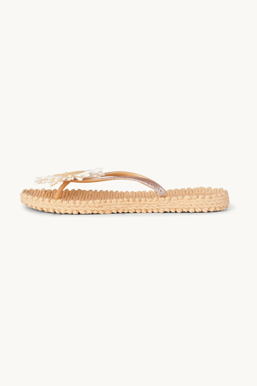 Ilse Jacobsen - Flip Flops with Flower - Beige
