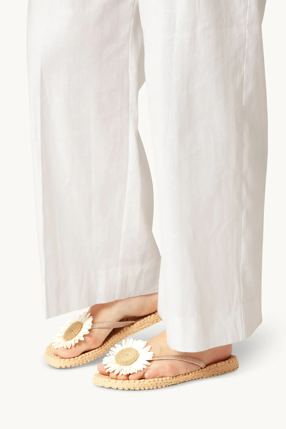 Ilse Jacobsen - Flip Flops with Flower - Beige