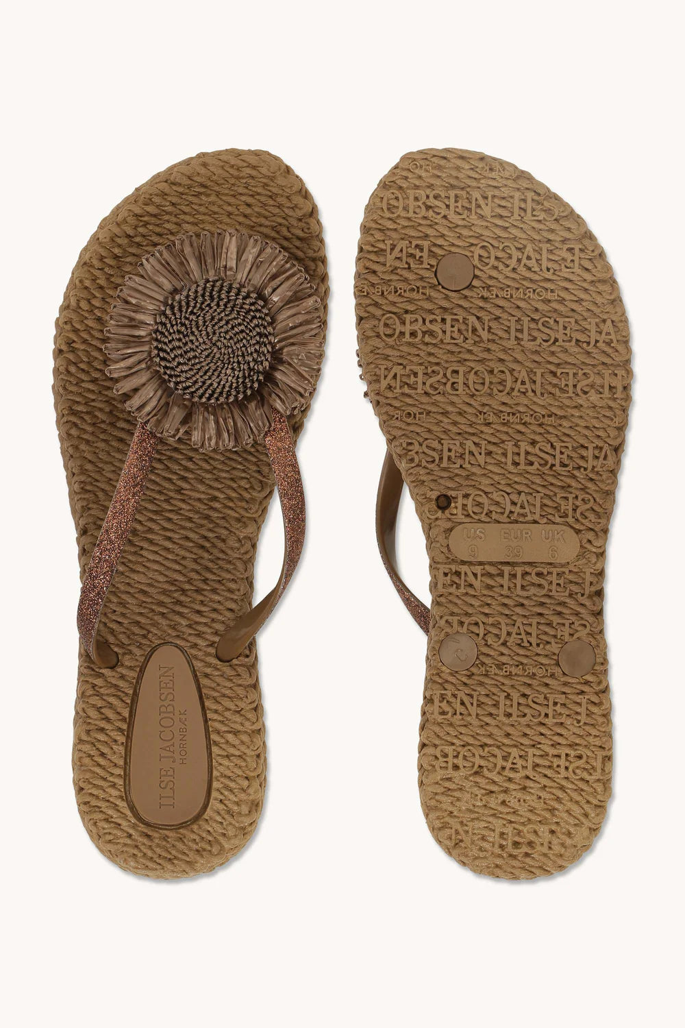 Ilse Jacobsen - Flip Flops with Flower - Mocca