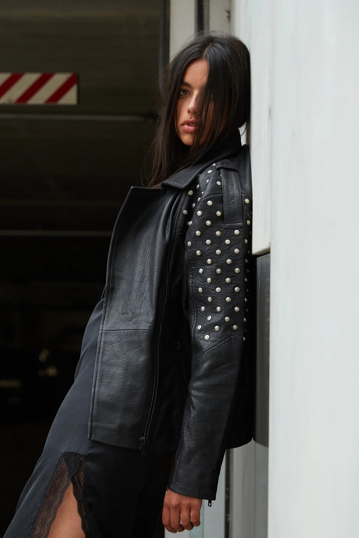 CloveBBElia Leather jacket - Black