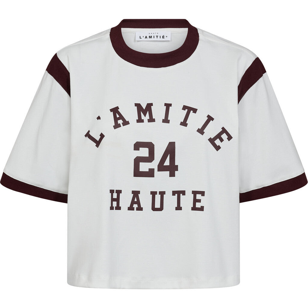 L'Amitié Loose Team Tee - Pearl