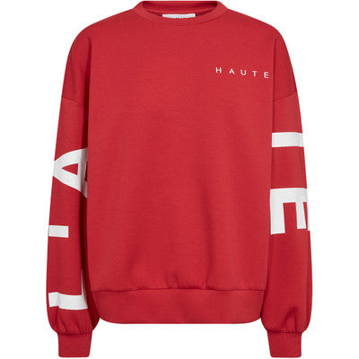 Haute L'amitié - Maxi Split Logo Sweat - Red
