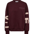 Haute L'amitié - Maxi Split Logo Sweat - Wine