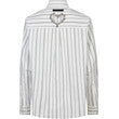Haute L'amitié - Crystal Heart Stripe Shirt - White
