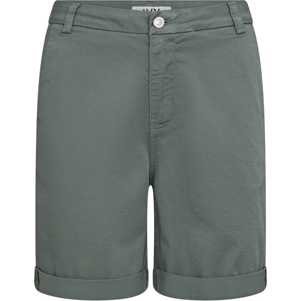 IVY-Karmey Chino Shorts - Dusty Steel Green