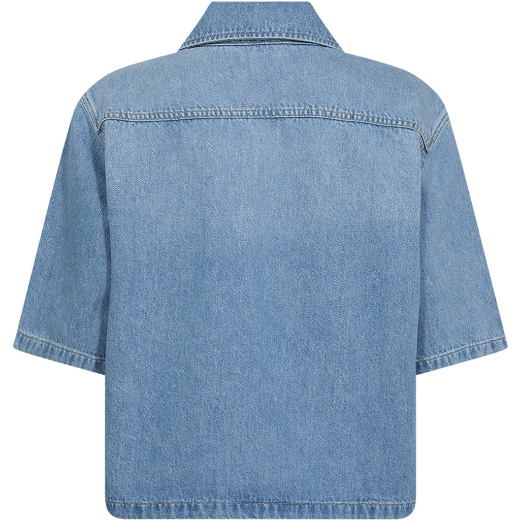 IVY-Opera Oversize Poloshirt Vask Lille - Denimblå