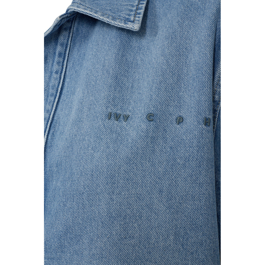 IVY-Opera Oversize Poloshirt Vask Lille - Denimblå