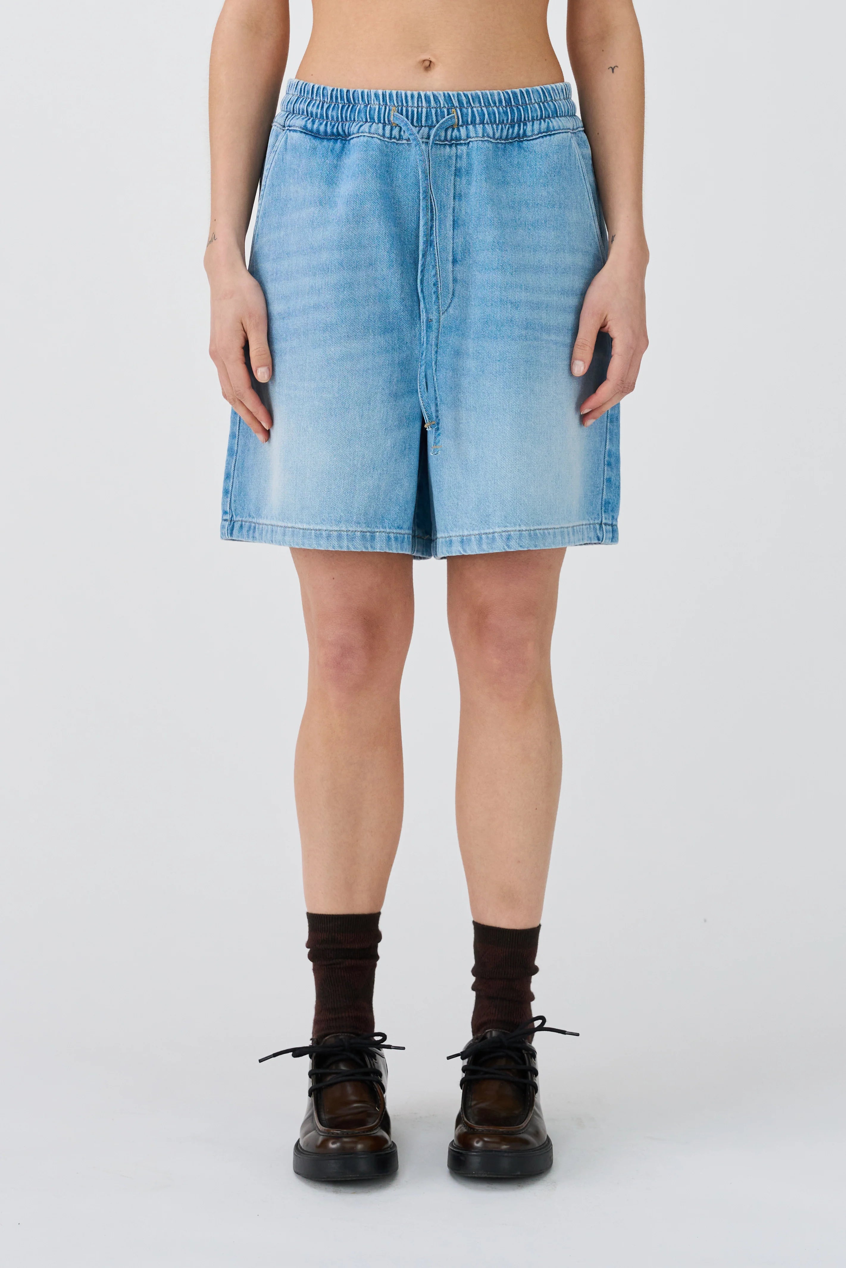 IVY-Opera Tie Shorts Vask Lille - Denimblå