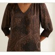 Moondust - Bella Satin V-Neck - Chocolate