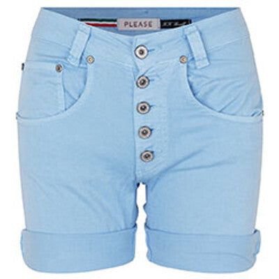 ZIP SHORTS COTTON - Clear Sky