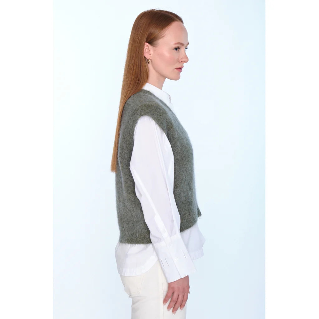 PERNILLE Vest - Winter Moss