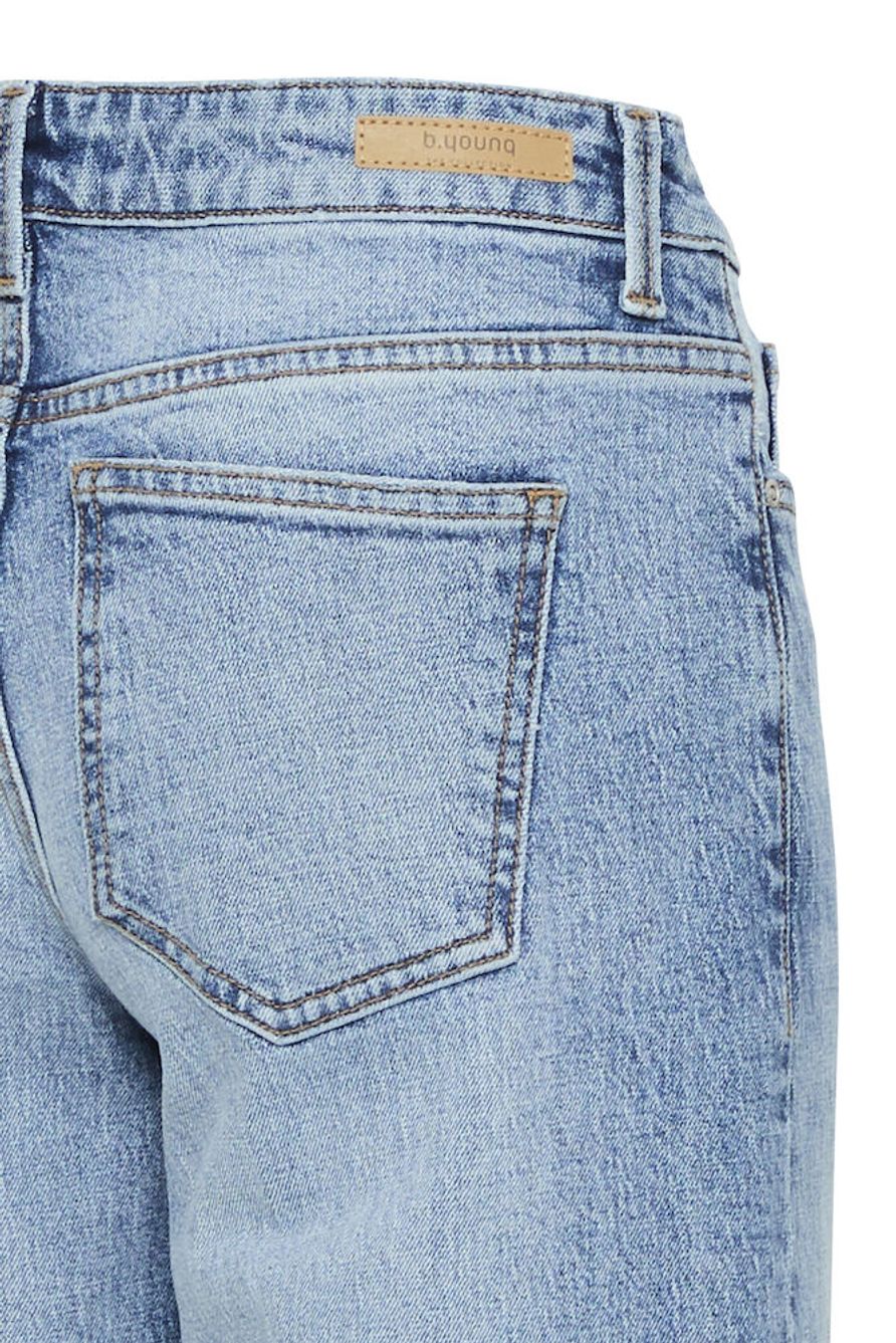 BYKYJLA LONG JEANS - Mid Blue Denim