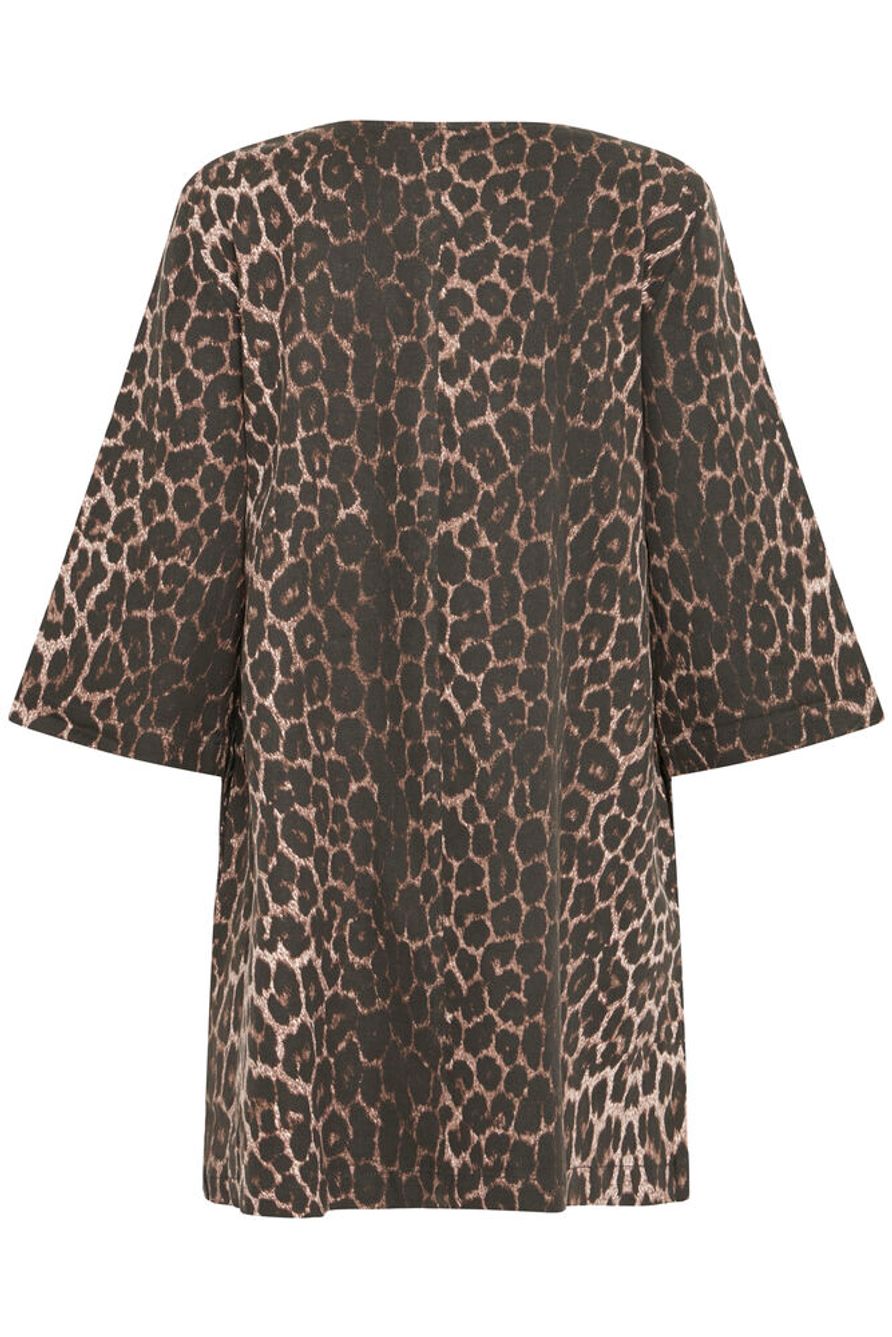BYKENNA DRESS - Denim Leopard