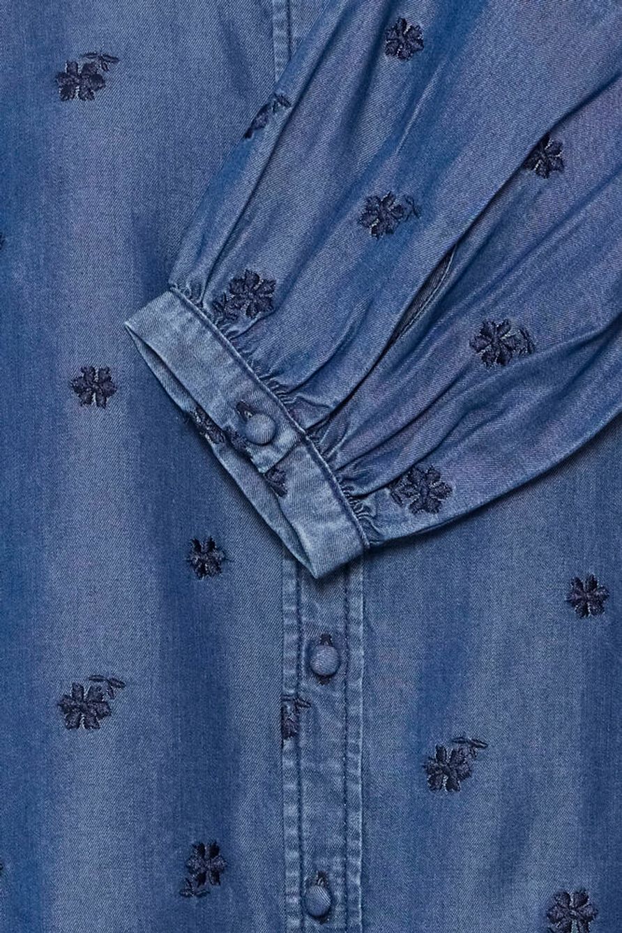 BYKOSMO EMB SHIRT - Dark Denim Flow