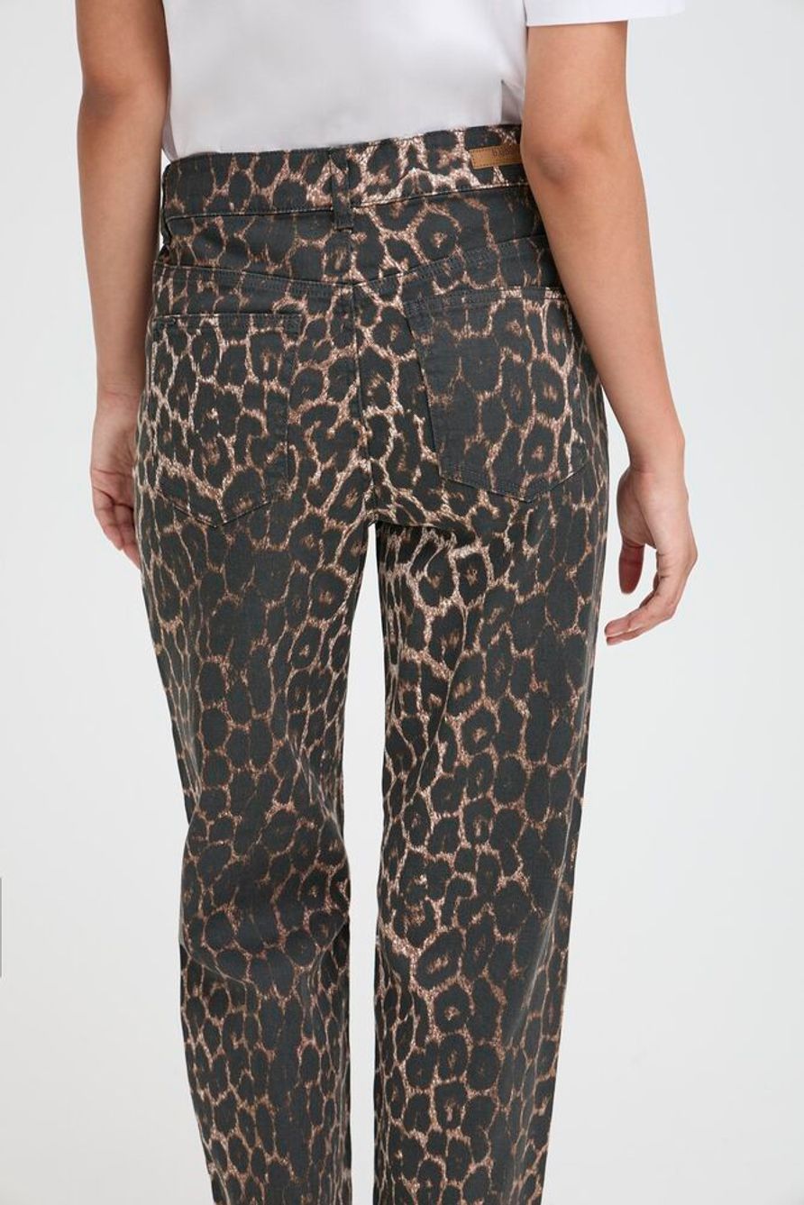 BYKENNA HW JEANS - Denim Leopard